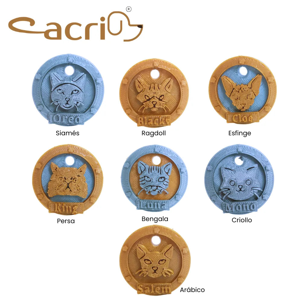 placas de identificacion para gatos |Linea de Honor