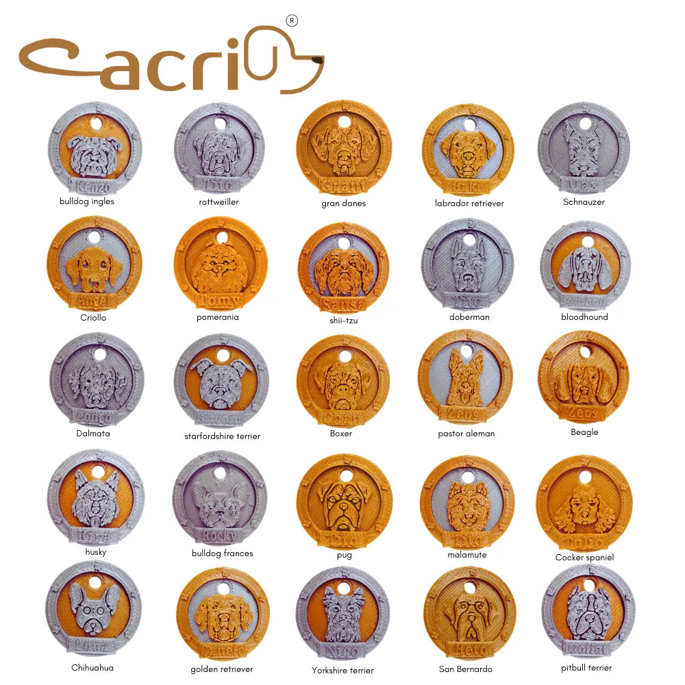 placas de identificacion para perros y gatos linea honor